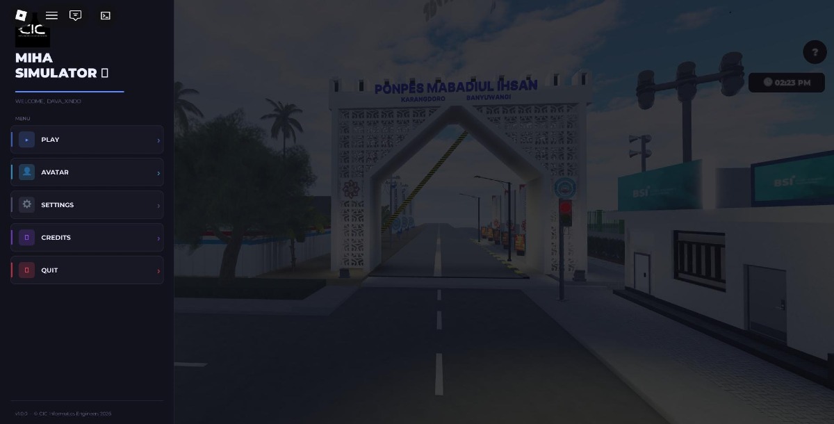 Galeri CIC Informatics Engineers Meluncurkan Game Simulasi Kehidupan Santri Ponpes Miha